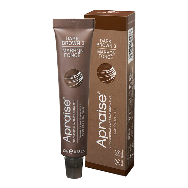 Tinta/Tintura Para Sobrancelhas E Cílios Castanho Escuro 20ml Apraise