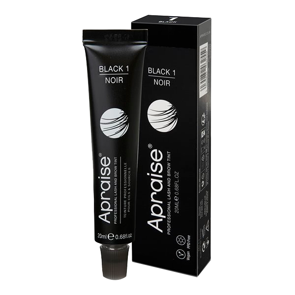 Tinta/Tintura Para Sobrancelhas E Cílios Preta 20ml Apraise