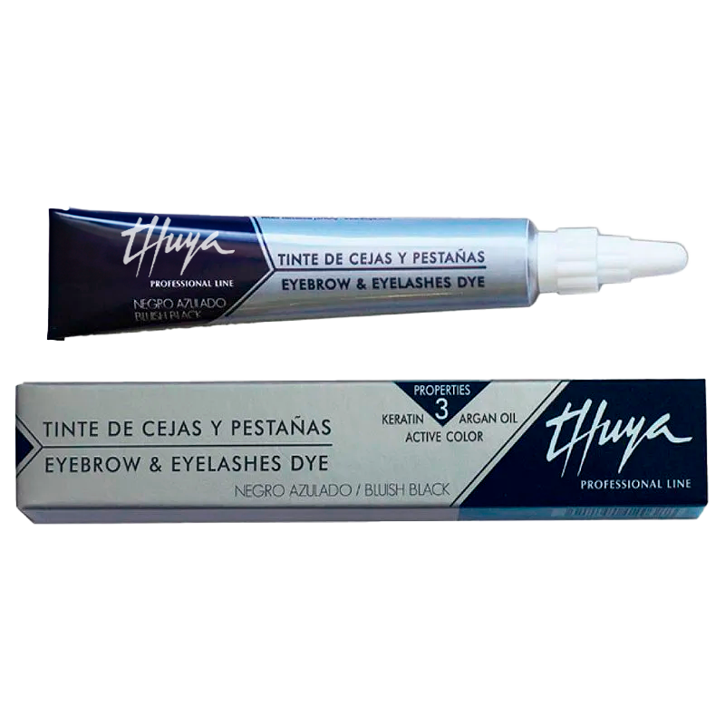 Tinta/Tintura Para Sobrancelhas E Cílios Preto Azulado 14ml Thuya